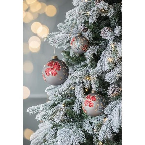 D4.7 Christmas Ball Ornaments, Glass Decorative Hanging Ball Christmas