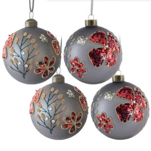 D4.7 Christmas Ball Ornaments, Glass Decorative Hanging Ball Christmas