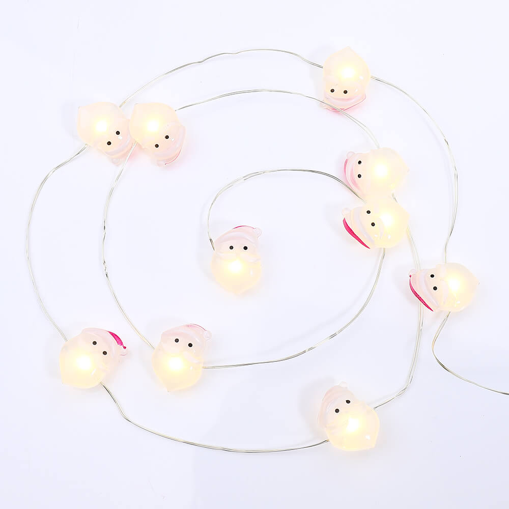 6.56FT 20LEDs Christmas Santa Claus String Lights
