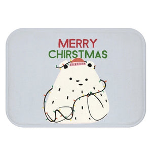 Polar Bear & Christmas Lights Bath Mat Home Accents