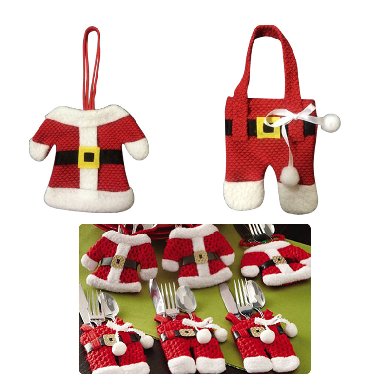 6Pcs Christmas Desktop Decoration Clothes Pants