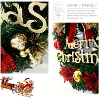 Christmas Wreath Reef For Front Door Window 24 Inch Pine Artificial