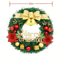 Christmas Wreath Reef For Front Door Window 24 Inch Pine Artificial