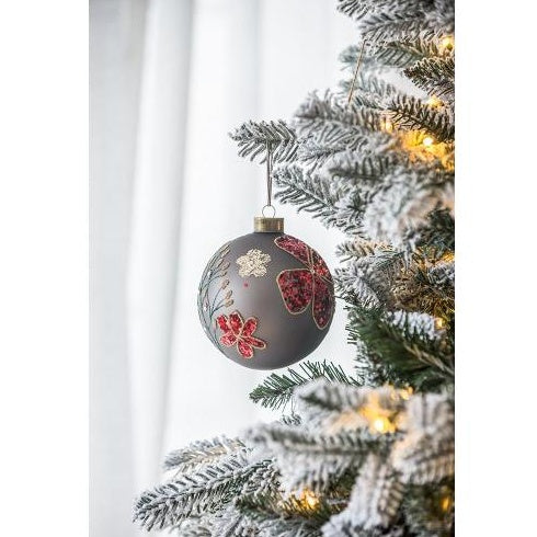 D4.7 Christmas Ball Ornaments, Glass Decorative Hanging Ball Christmas