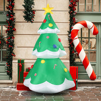 6.9ft Christmas Tree With 4 LED Light Bundles And Pocket Inflatable