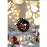 D3.9 Christmas Ball Ornaments, Glass Decorative Hanging Ball Christmas
