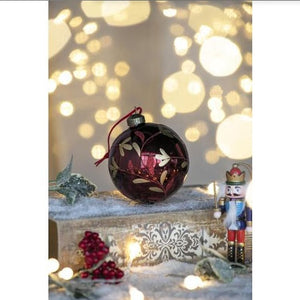 D3.9 Christmas Ball Ornaments, Glass Decorative Hanging Ball Christmas
